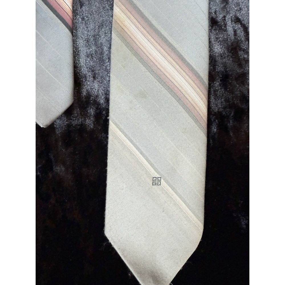 Vintage Givenchy Gentleman Paris Men's Striped Dress Tie Designer